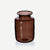 brown  recycled glass apothecary  flower jar