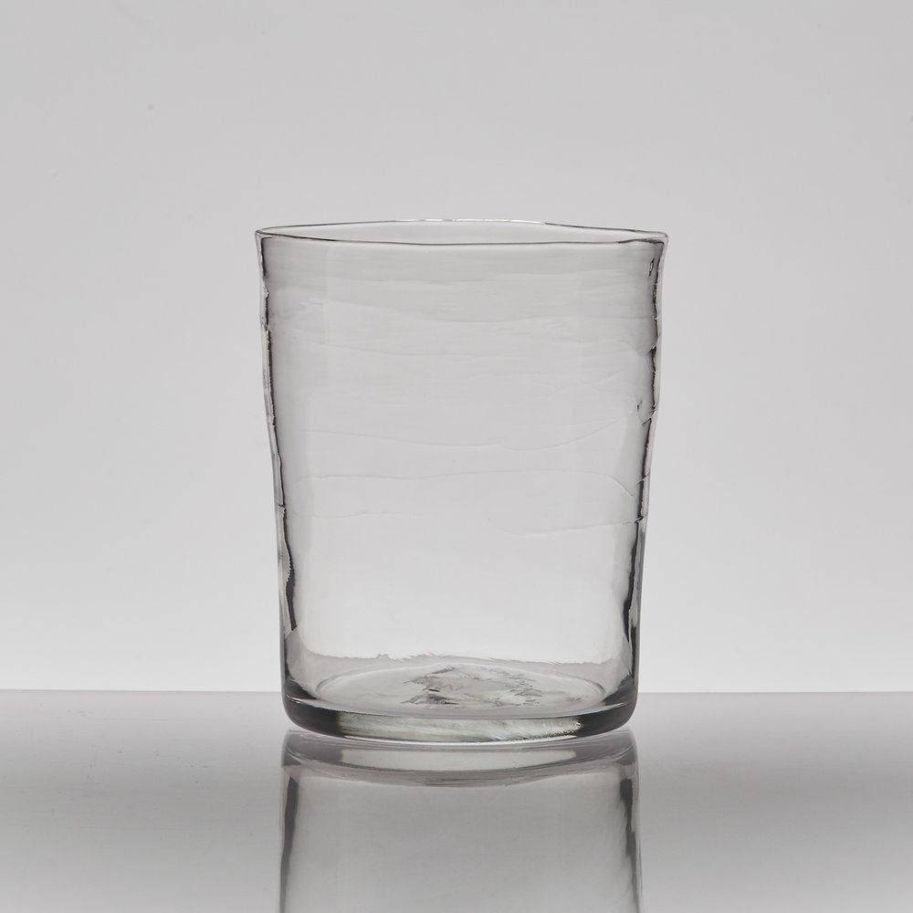 clear recycled water glass tumbler